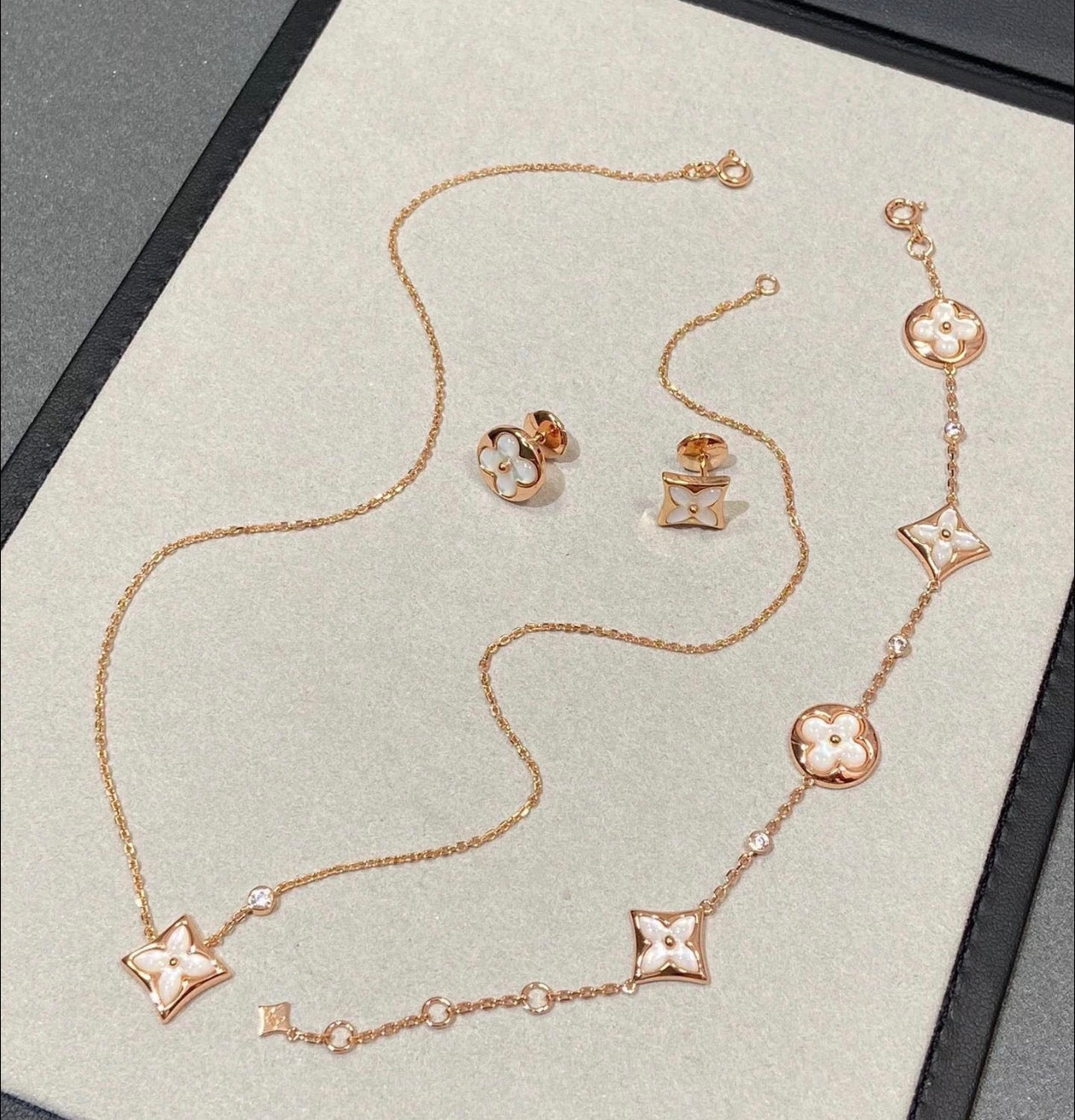 Elegant Flower Motif Jewelry Collection