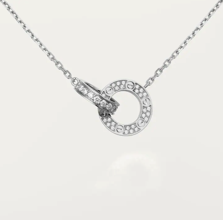 LOVE pendant, paved