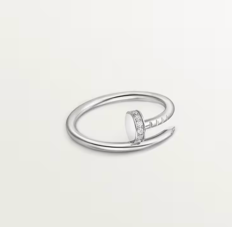 Juste un Clou ring, small model, diamonds